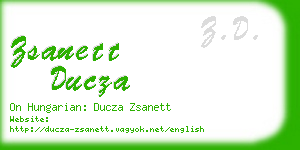 zsanett ducza business card